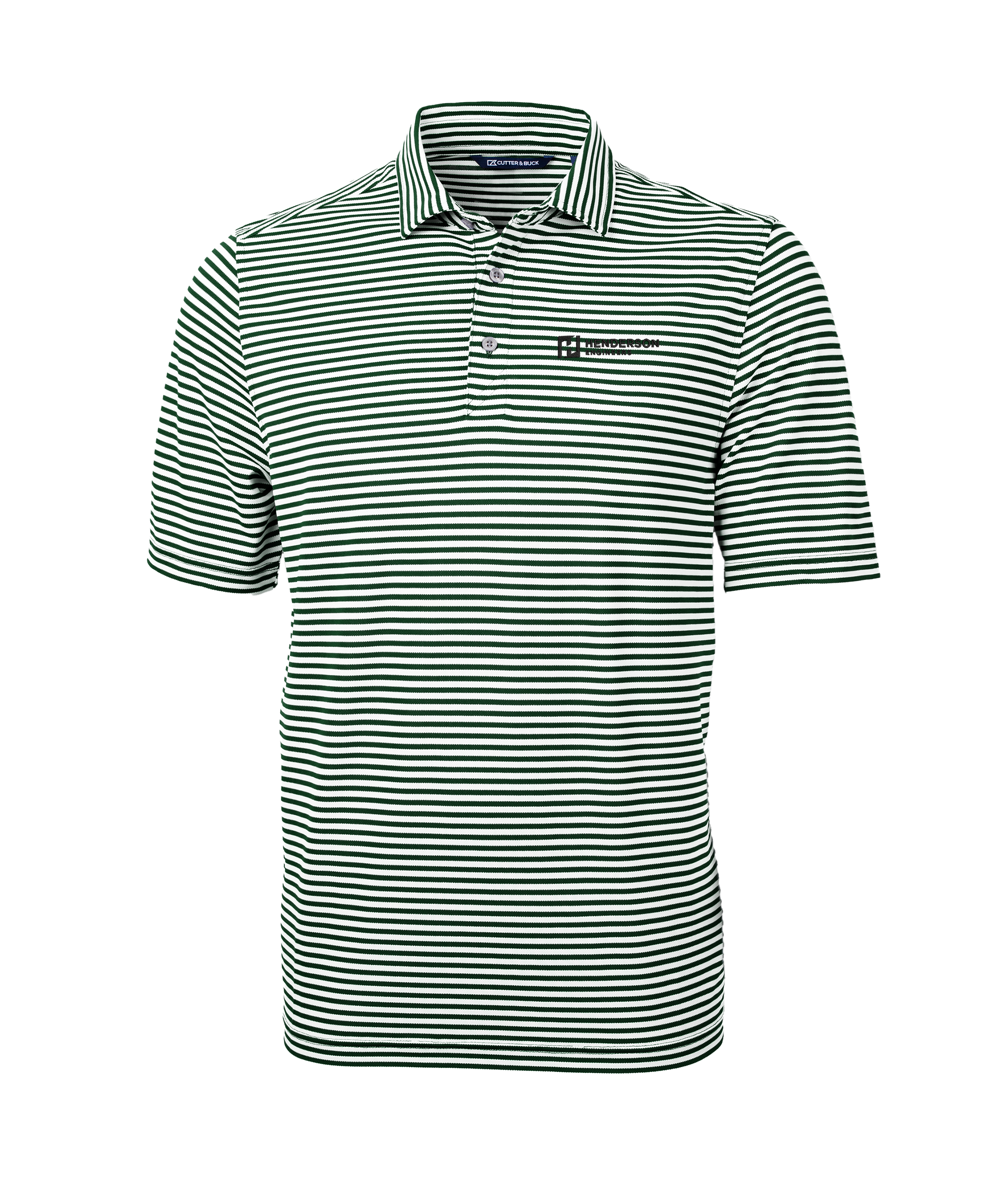 Cutter & Buck Virtue Eco Pique Stripe Recycled Mens Polo