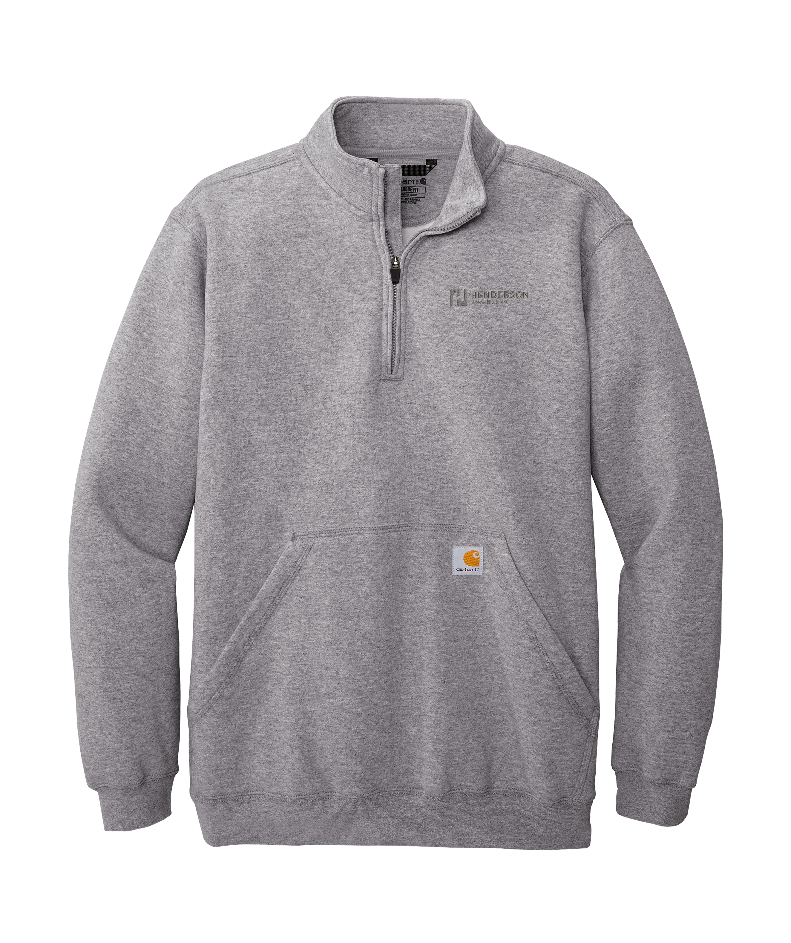 Carhartt® Midweight 1/4-Zip Mock Neck Sweatshirt